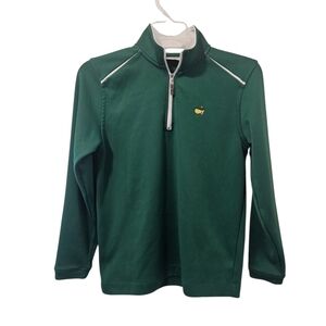 Masters Collection Kids 1/4 Zip Pullover With Rounded Neck Jacket Size L 10-12
